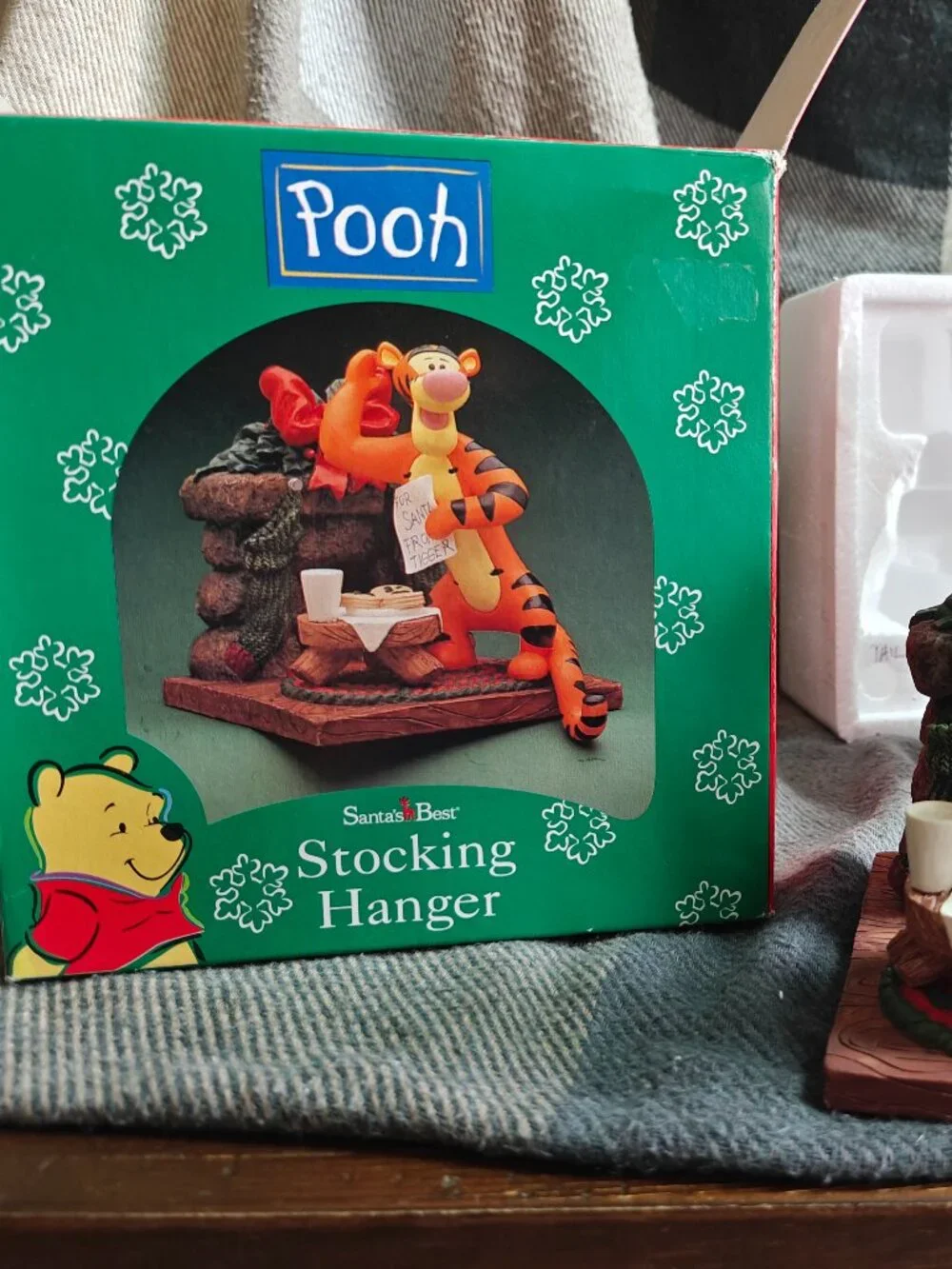 Vintage 1999 Disney Santa's Best Tigger Letter to Santa Stocking Hanger Box